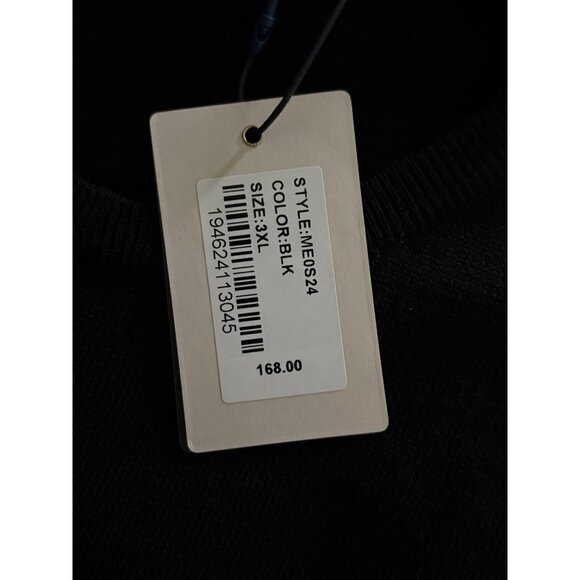 Peter Millar Crown Soft Men’s Merino Wool Silk Black Crewneck Sweater Sz 3XL NWT - Picture 5 of 9